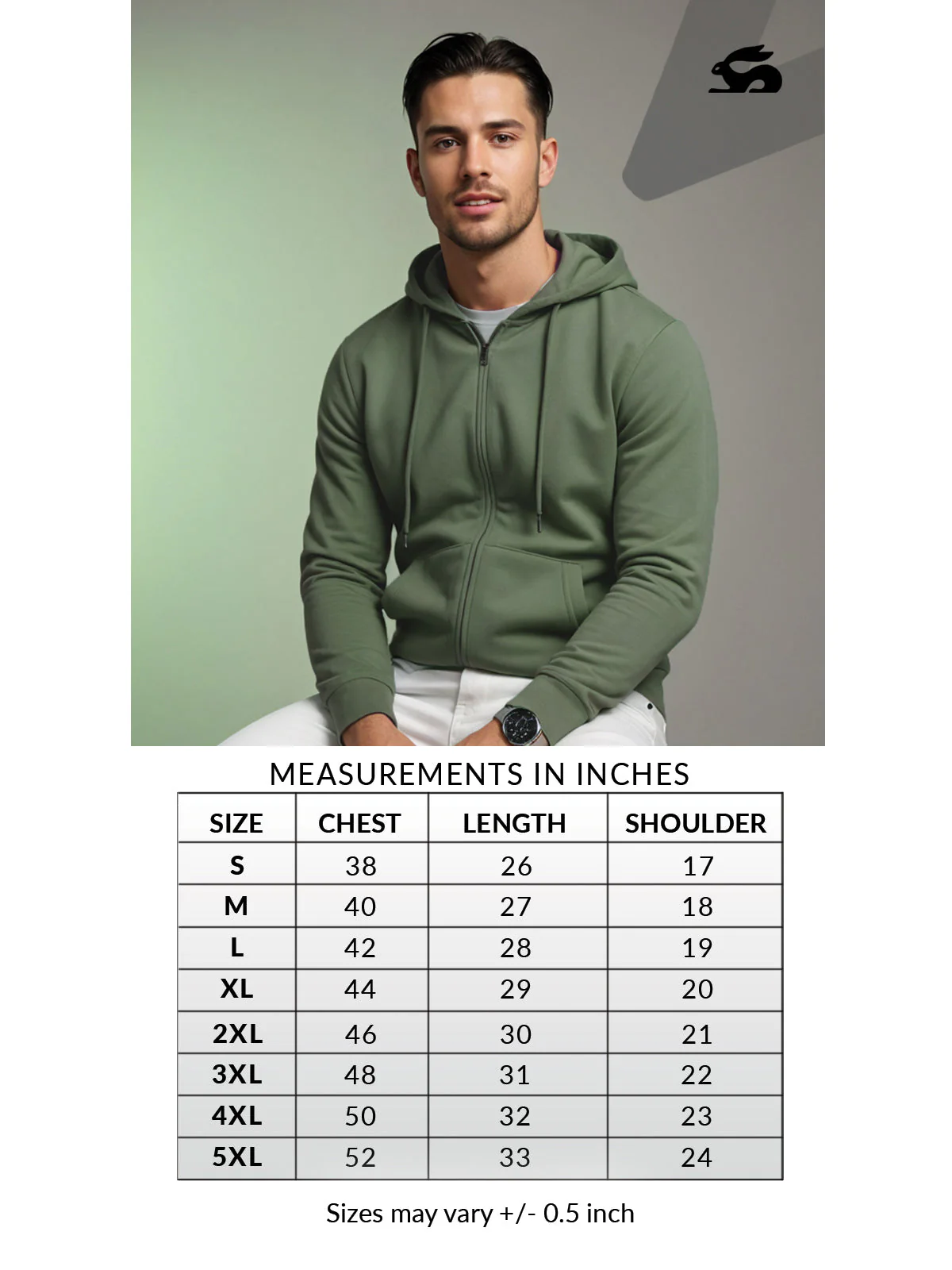 Men’s Regular Fit Zip-Up Hoodie - Image 14
