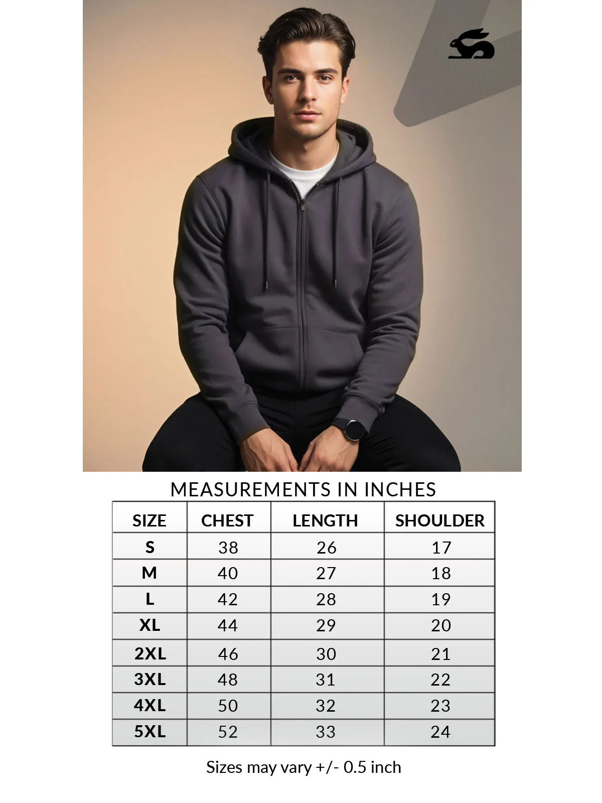 Men’s Regular Fit Zip-Up Hoodie - Image 21