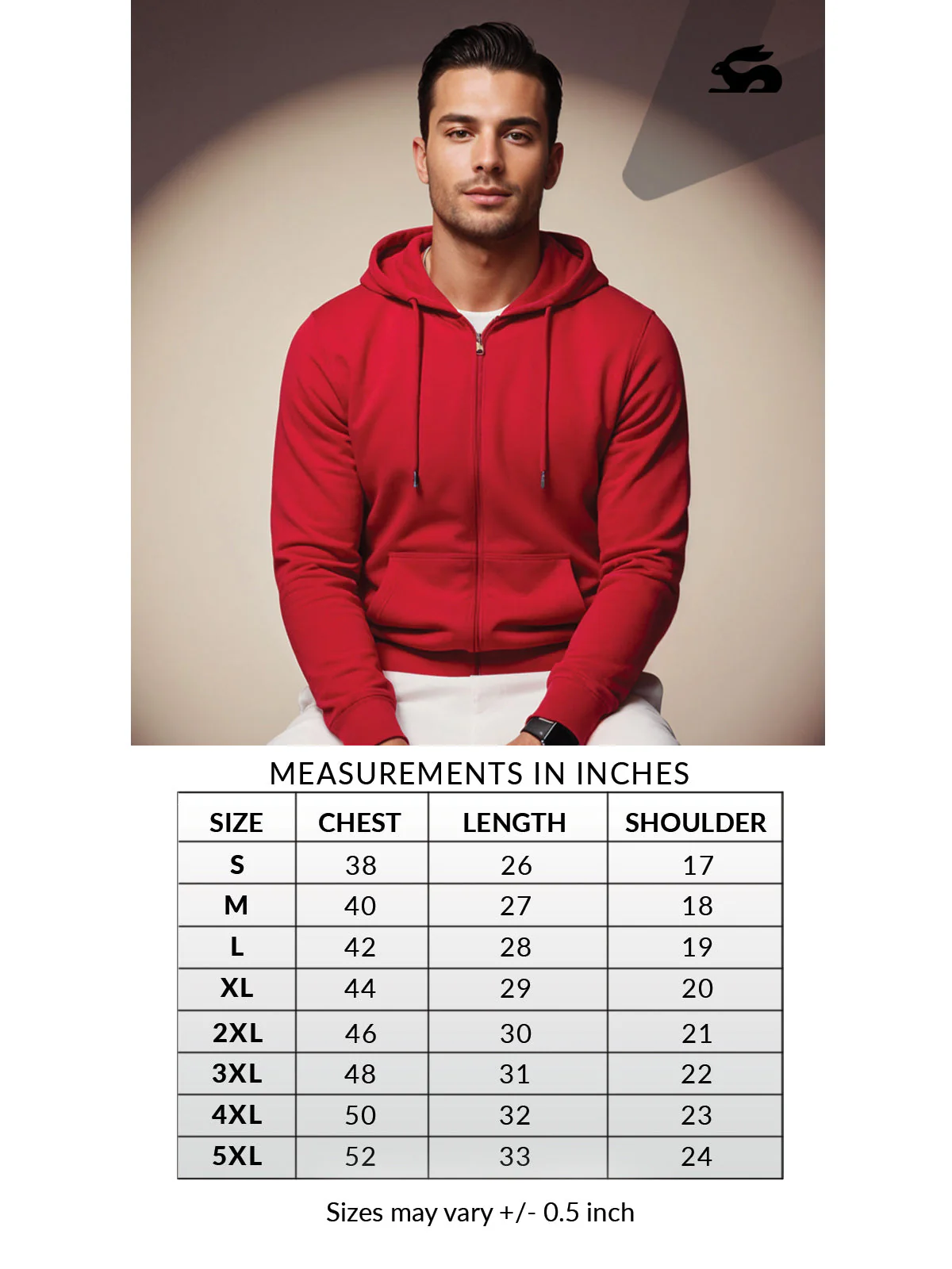 Men’s Regular Fit Zip-Up Hoodie - Image 14