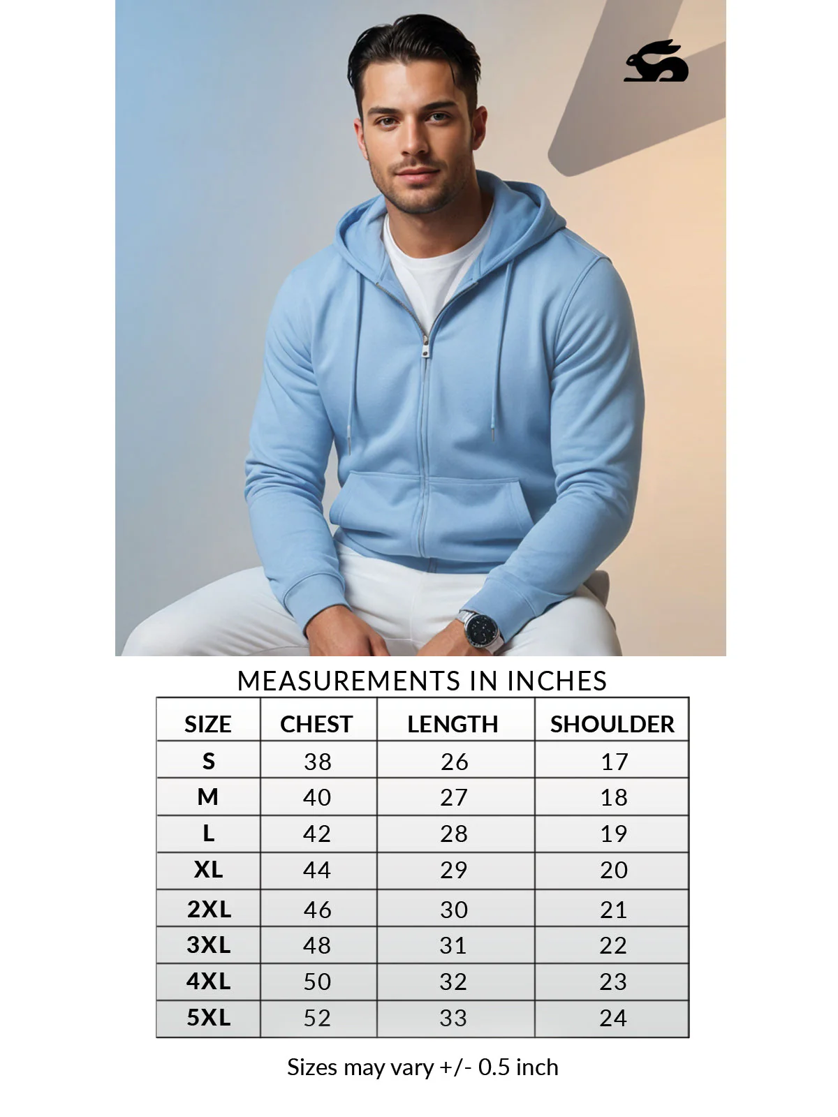 Men’s Regular Fit Zip-Up Hoodie - Image 21